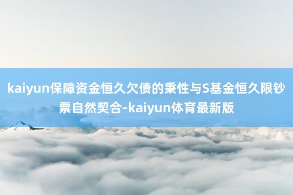 kaiyun保障资金恒久欠债的秉性与S基金恒久限钞票自然契合-kaiyun体育最新版