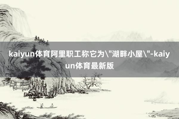kaiyun体育阿里职工称它为